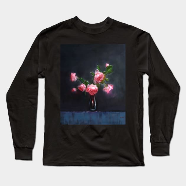 Roses Long Sleeve T-Shirt by Artofokan